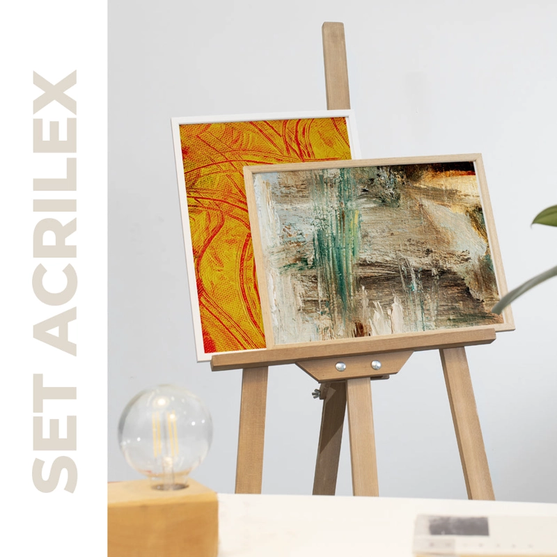 SET ACRILEX PROYECTO CUADRO OLEO 30 X 40 - 1