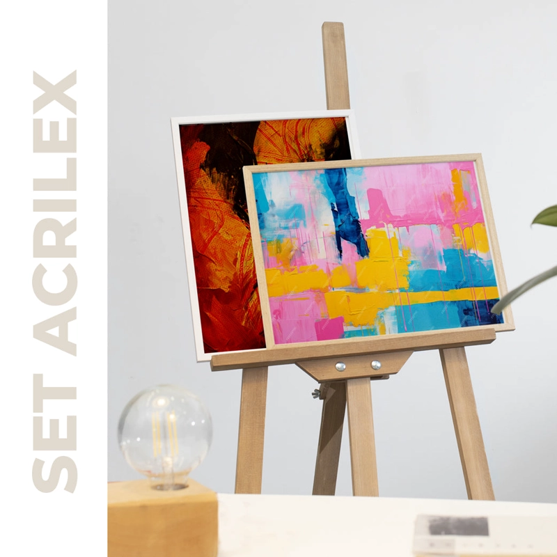 SET ACRILEX PROYECTO CUADRO ACRILICO 30 X 40 - 1