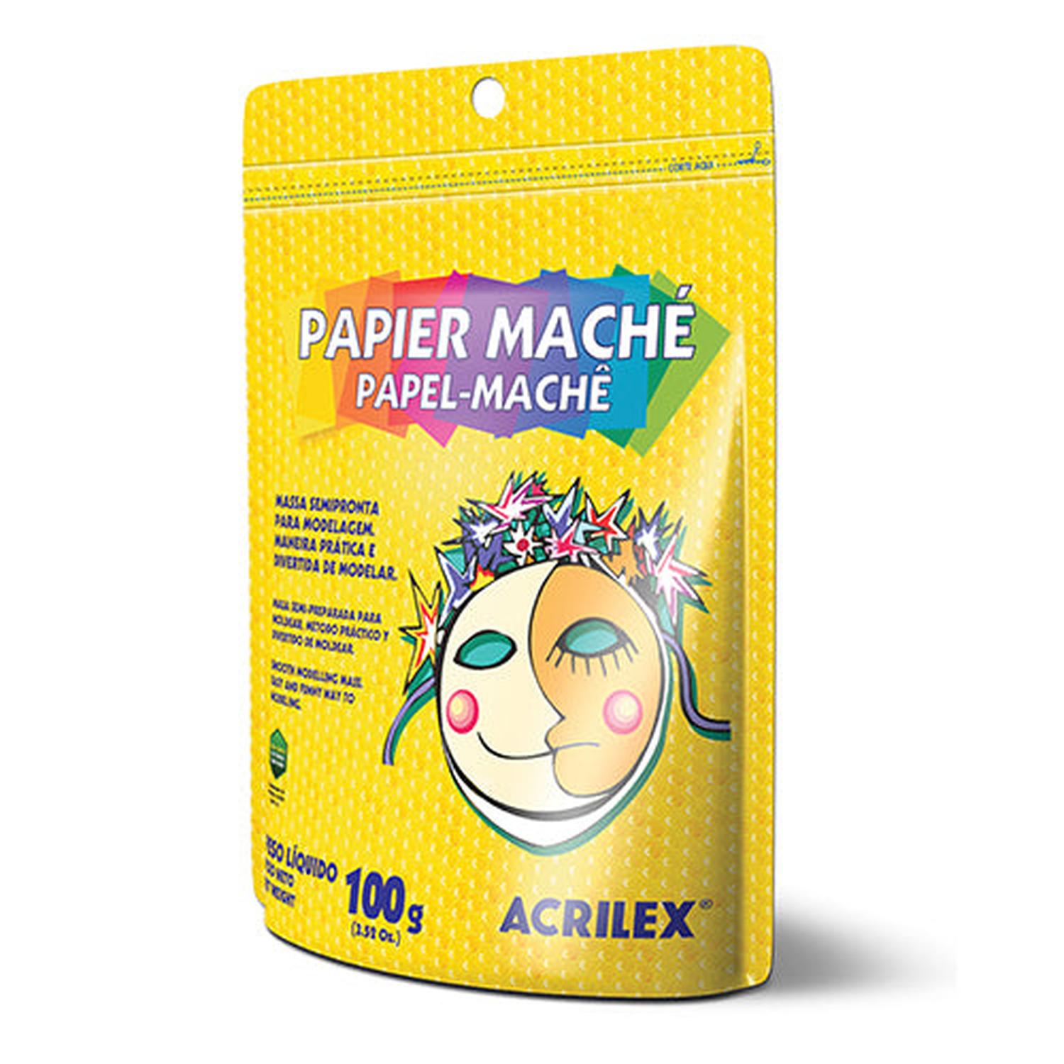 PAPEL MACHE ACRILEX 100 GRS - 1