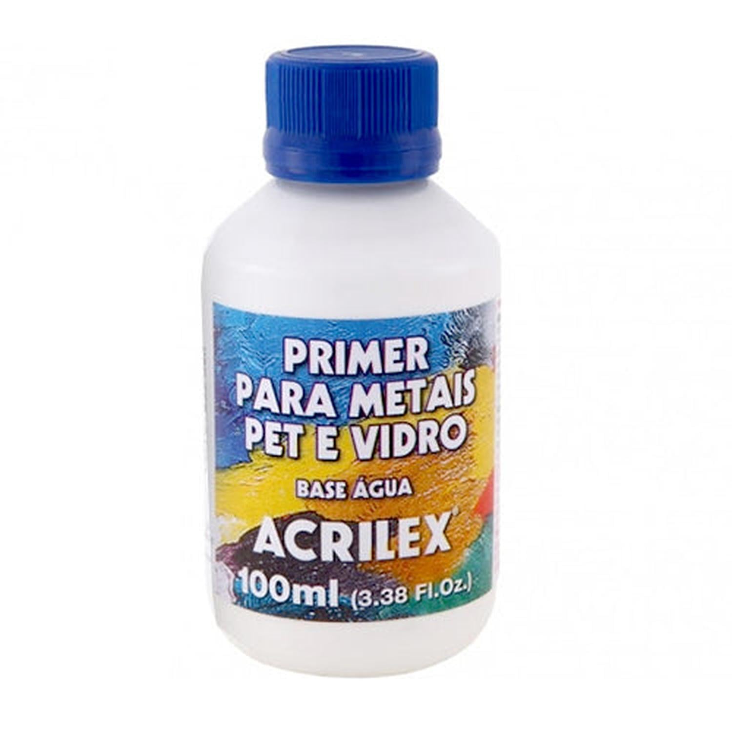 PRIMER ACRILEX PARA METALES VIDRIOS Y PLÁSTICOS TIPO PET 100 ML - 1