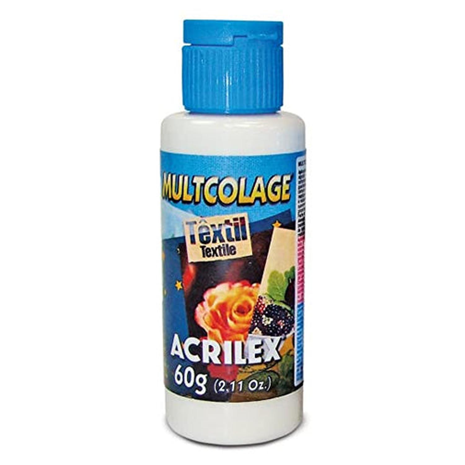 PINTURA ACRILEX MULTCOLAGE TEXTIL 60 ML - 1