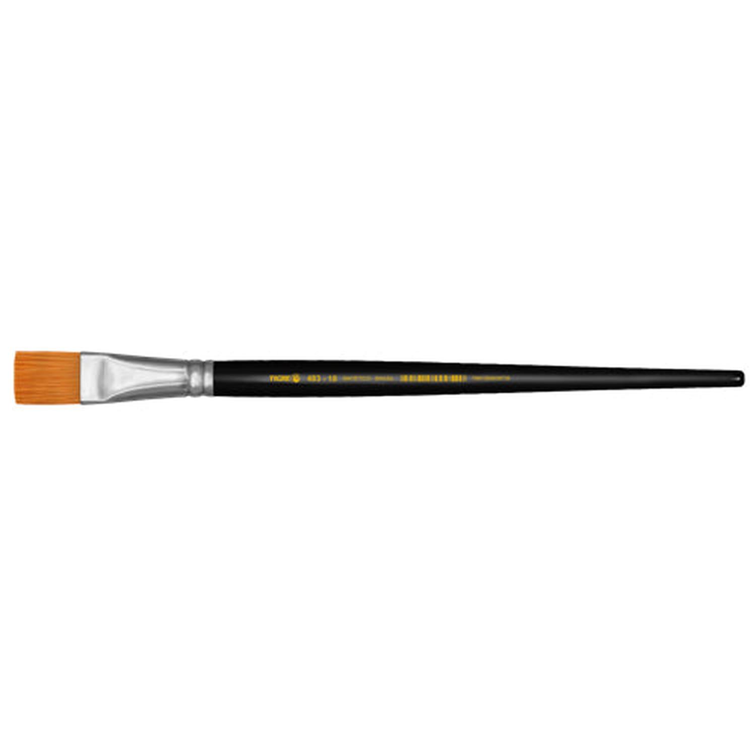 PINCEL TIGRE SINTETICO DORADO SATINADO CHATO N° 0 - 7