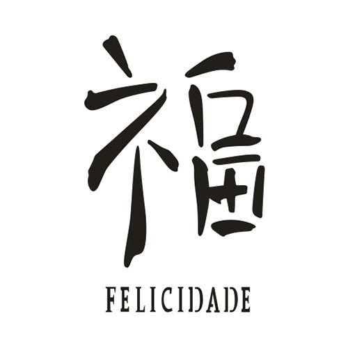STENCIL IDEOGRAMA FELICIDAD 21X15CM - 1