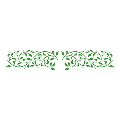STENCIL FLORAL 2 30X8 CM - 1