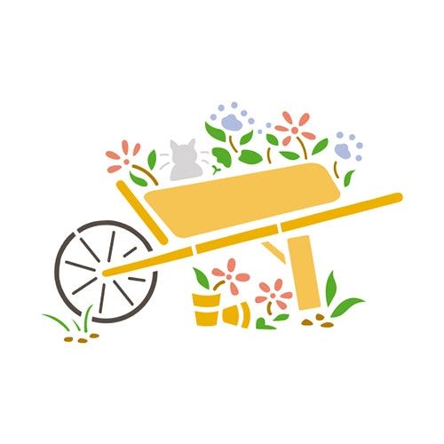 STENCIL WAGON 21X15CM - 1