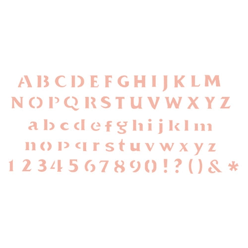 STENCIL LETRAS 21X15CM - 1