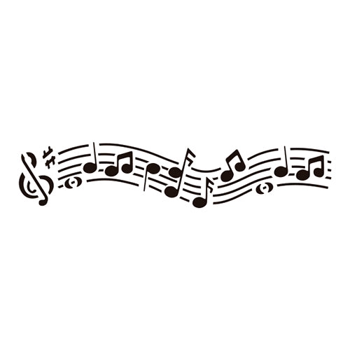 STENCIL MUSICAL 30X8 CM - 1