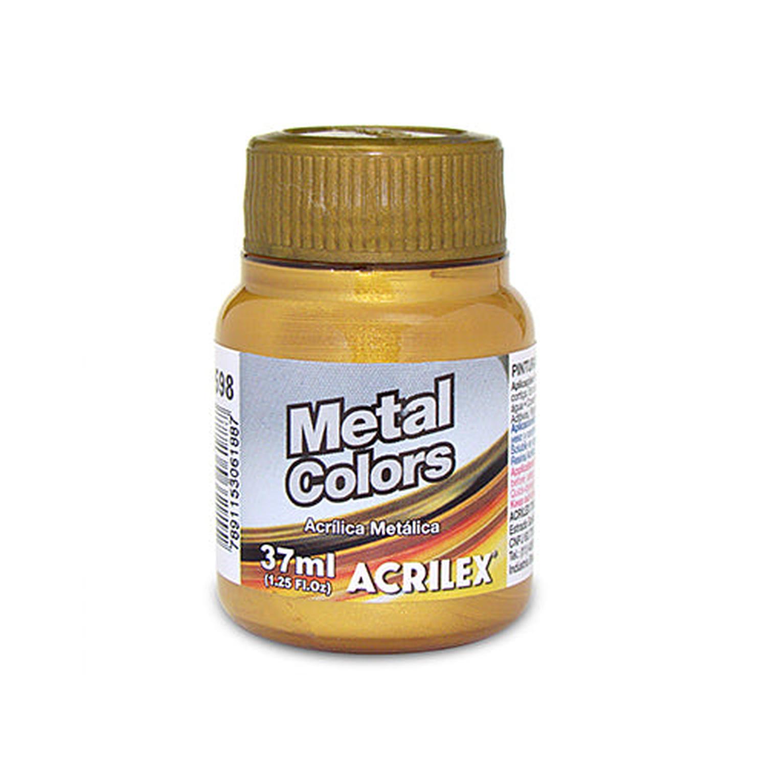 PINTURA ACRILÍCA ACRILEX METAL COLORS 37 ML - 1