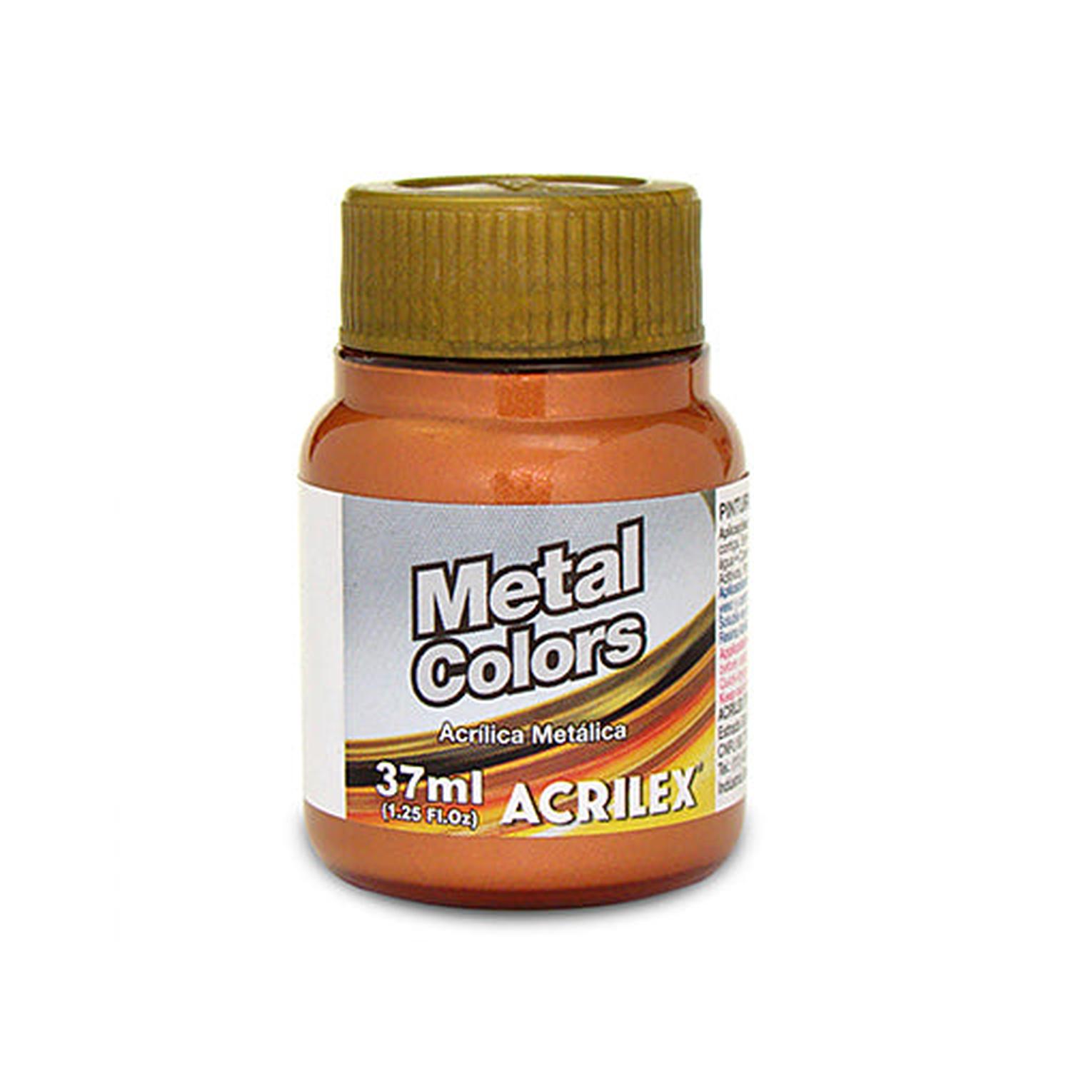 PINTURA ACRILÍCA ACRILEX METAL COLORS 37 ML - 6