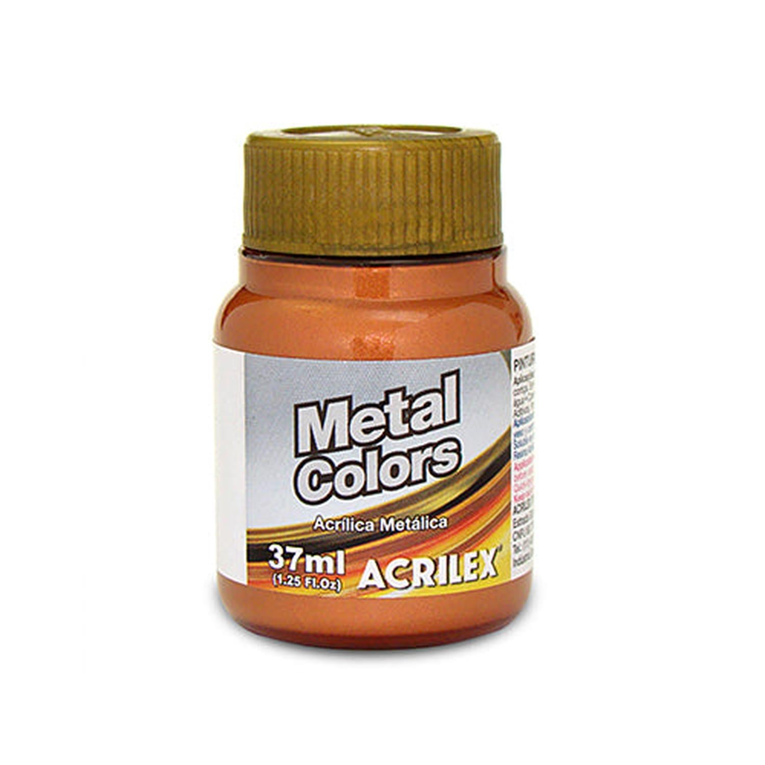 PINTURA ACRILÍCA ACRILEX METAL COLORS 37 ML - 6