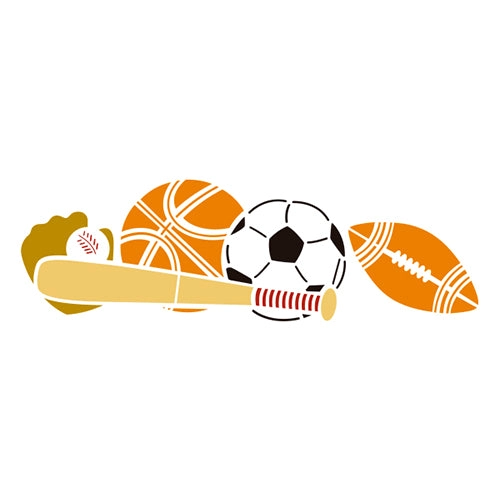STENCIL ACRILEX DEPORTES 33X14 CM - 1
