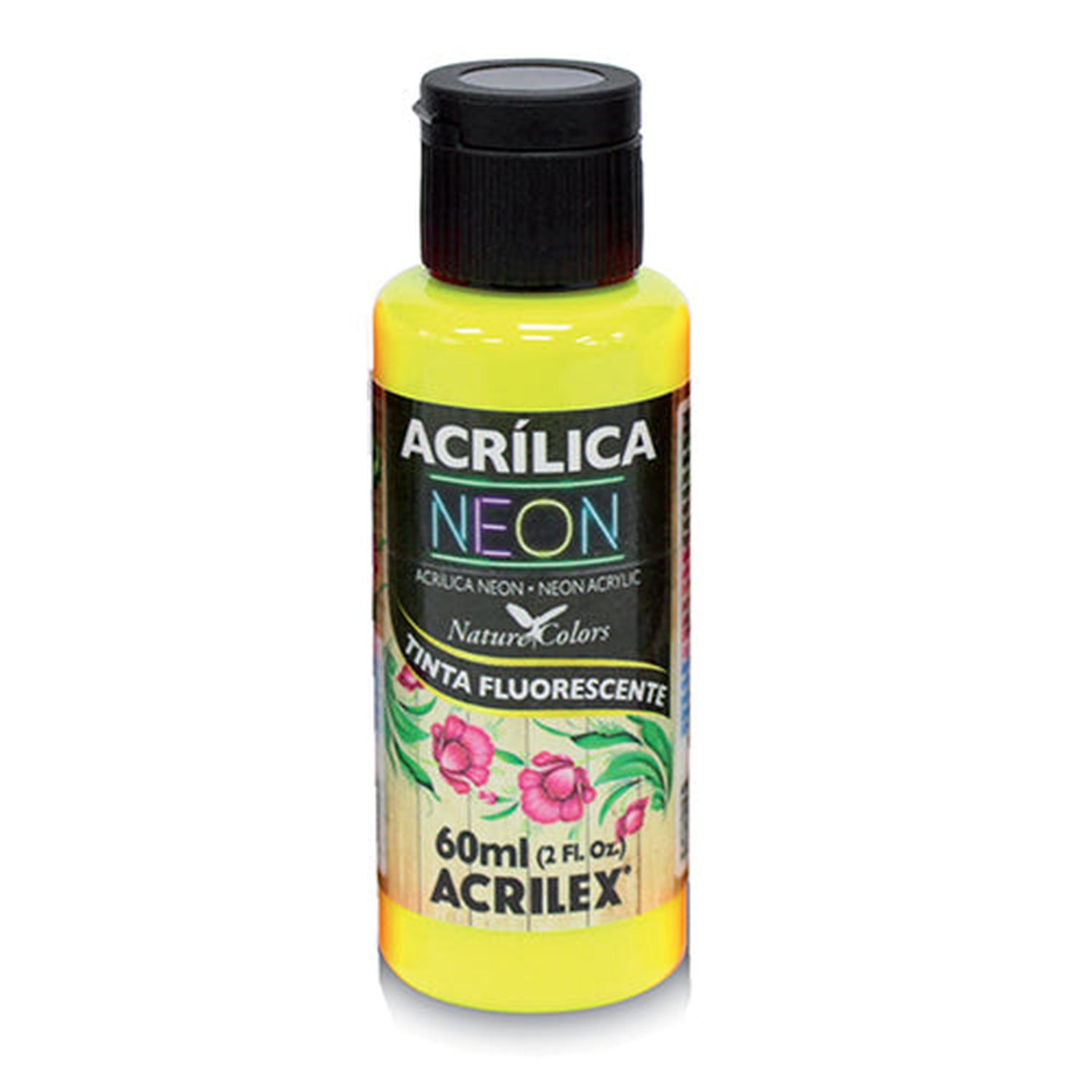 PINTURA ACRÍLICA ACRILEX NEON 60 ML - 2