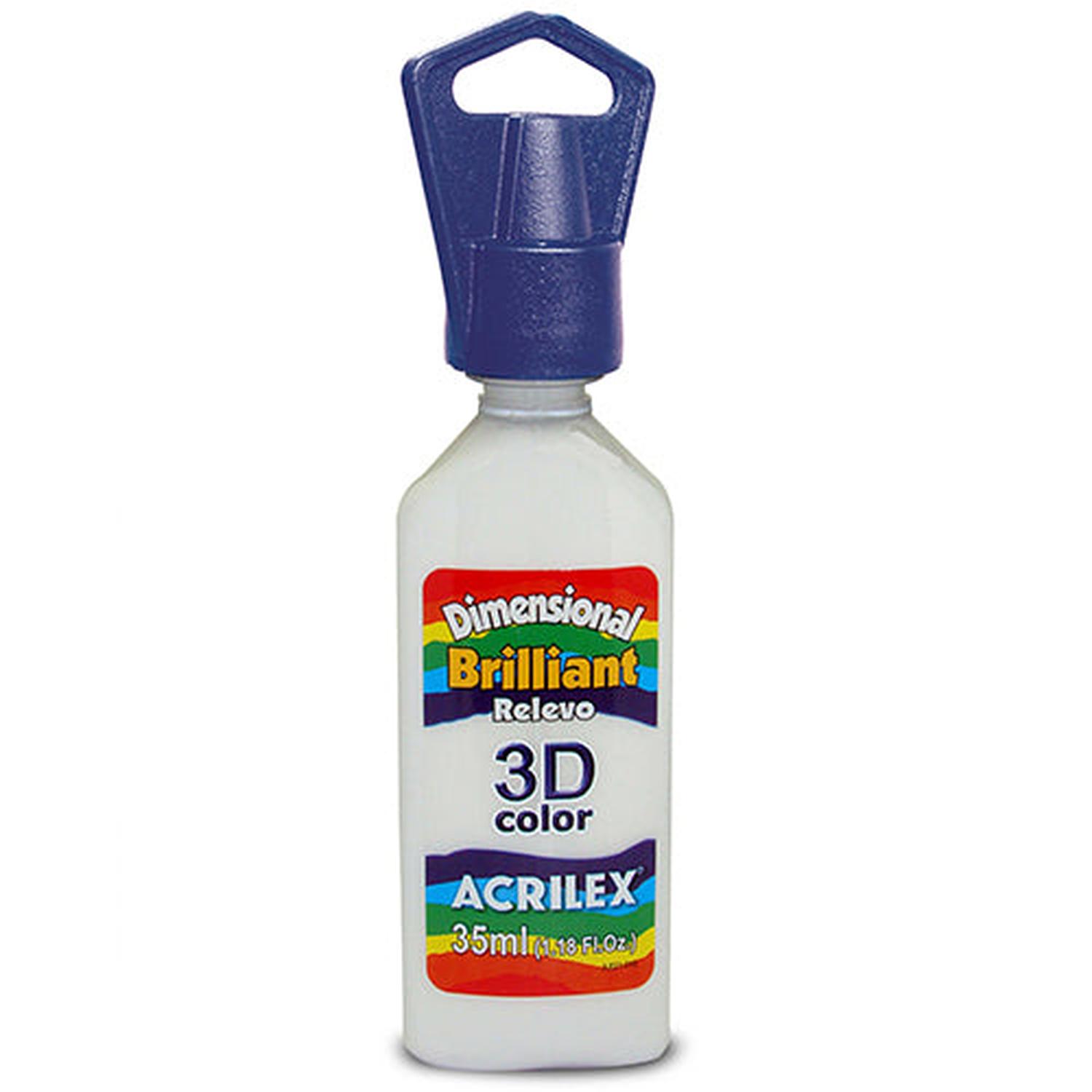 PERFUME ACRILEX DIMENSIONAL BRILLANTE RELIEVE 3D AMARILLO 35 ML - 3