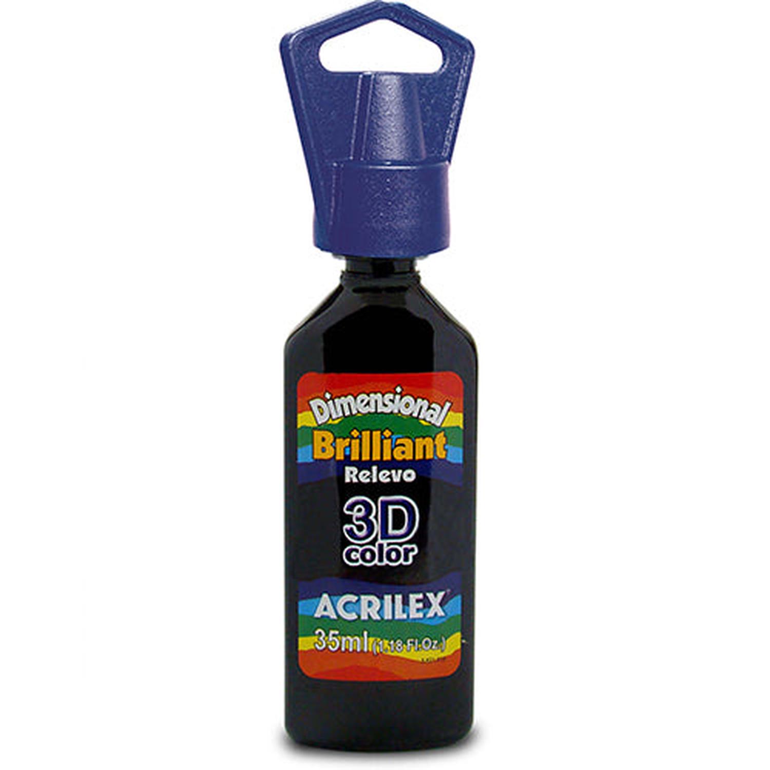 PERFUME ACRILEX DIMENSIONAL BRILLANTE RELIEVE 3D AMARILLO 35 ML - 4