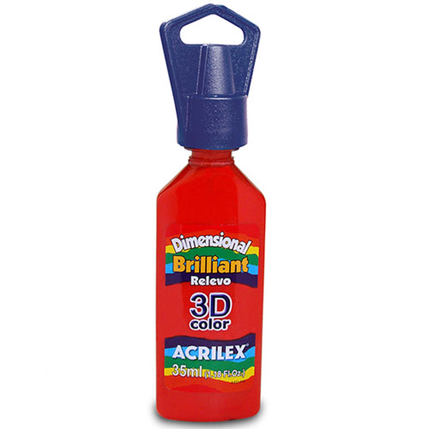 PERFUME ACRILEX DIMENSIONAL BRILLANTE RELIEVE 3D AMARILLO 35 ML - 5