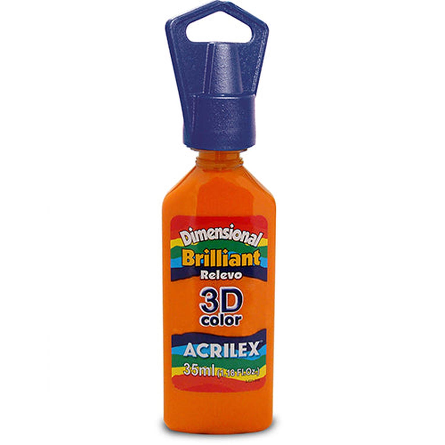 PERFUME ACRILEX DIMENSIONAL BRILLANTE RELIEVE 3D AMARILLO 35 ML - 7
