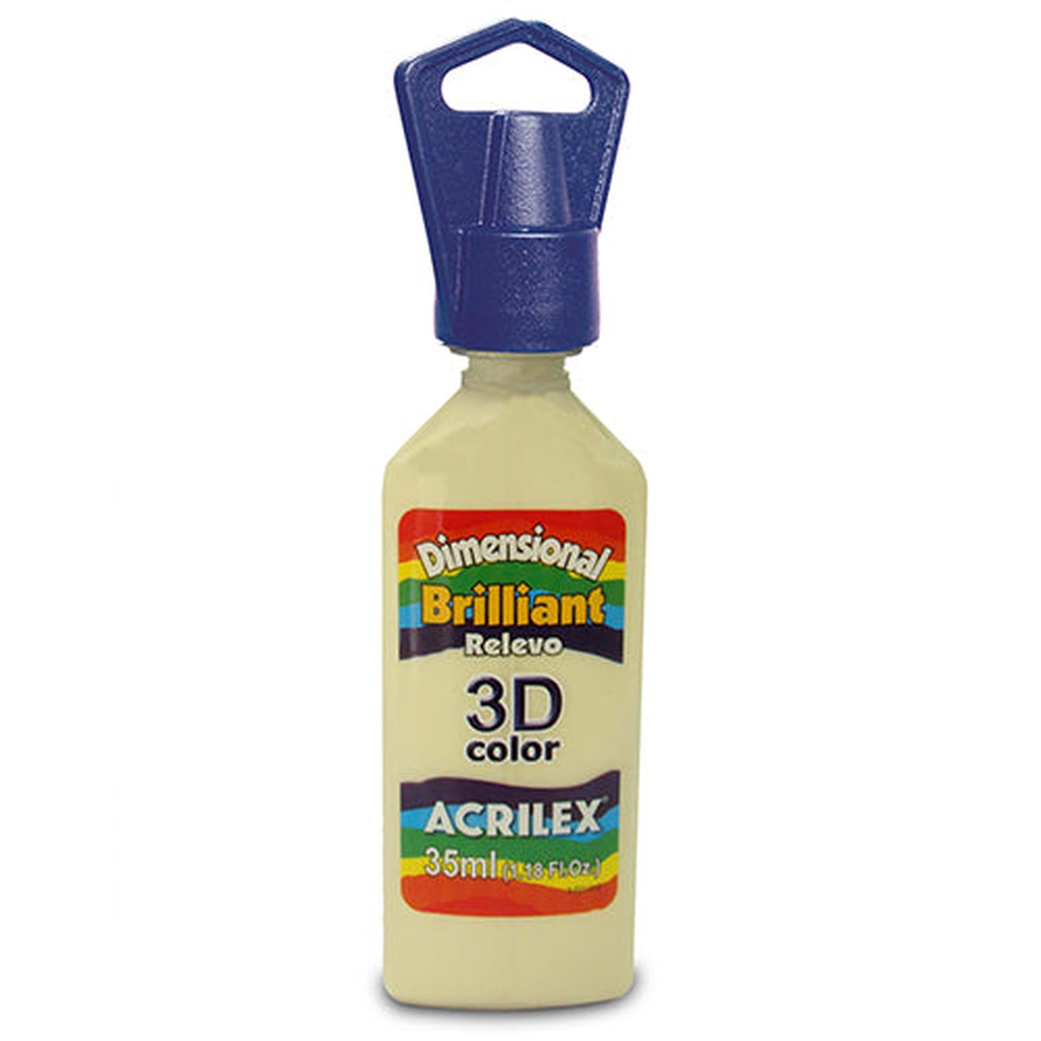 PERFUME ACRILEX DIMENSIONAL BRILLANTE RELIEVE 3D AMARILLO 35 ML - 8