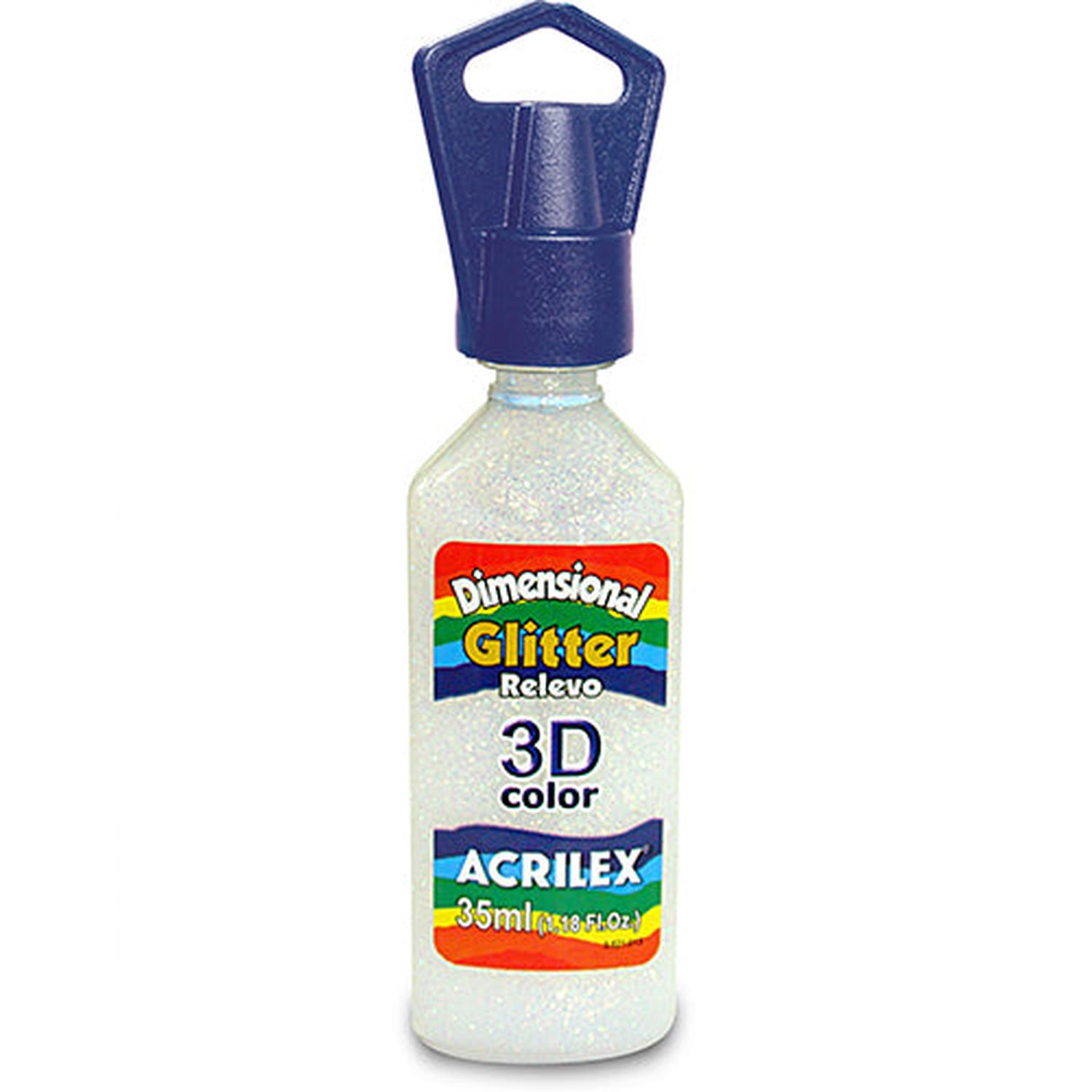 DIMENSIONAL GLITTER ACRILEX RELIEVE 3D 35 ML - 3