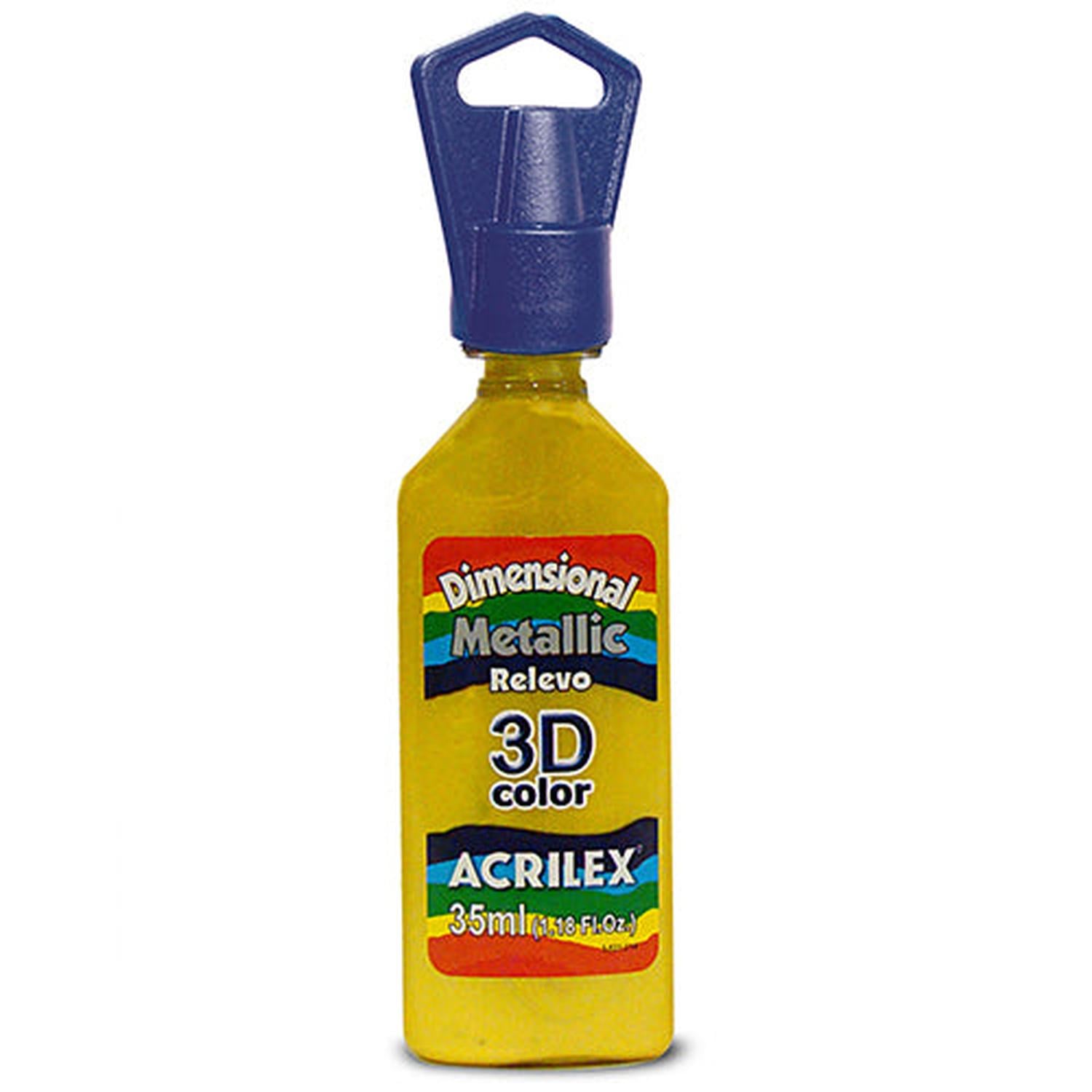 DIMENSIONAL GLITTER ACRILEX DIMENSIONAL METAL RELIEVE 3D 35 ML - 1