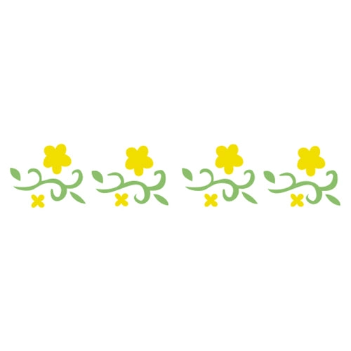 STENCIL FLORES SILVESTRES 2 16X3CM - 1