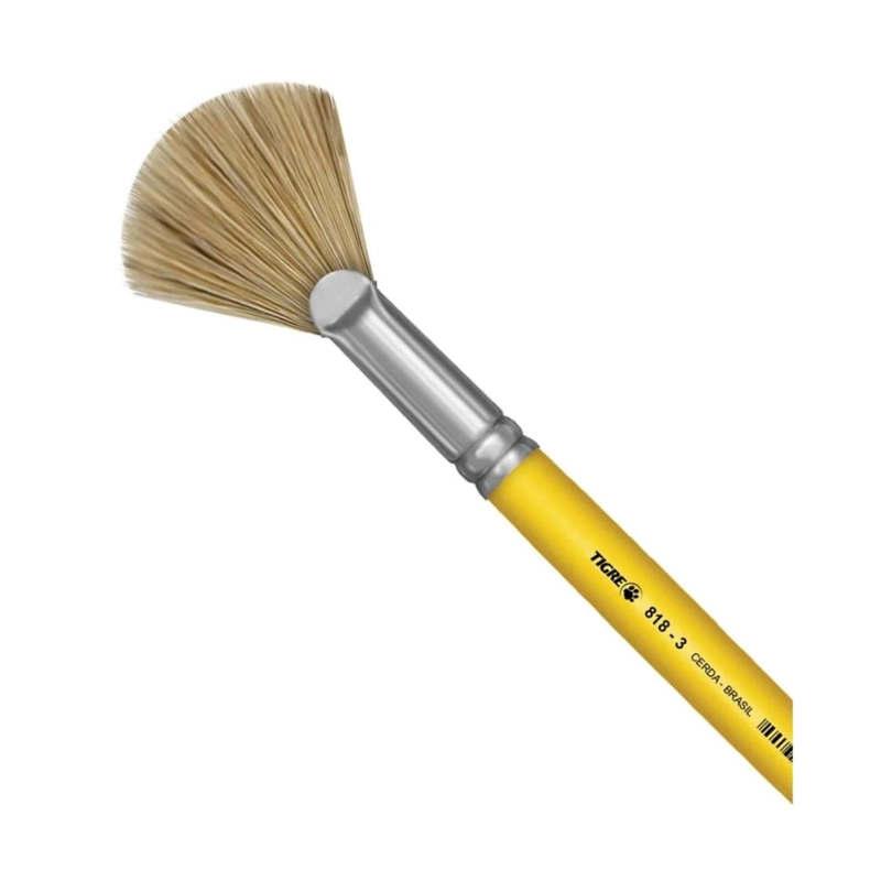 PINCEL TIGRE CERDA NATURAL ABANICO Nº3 - 1