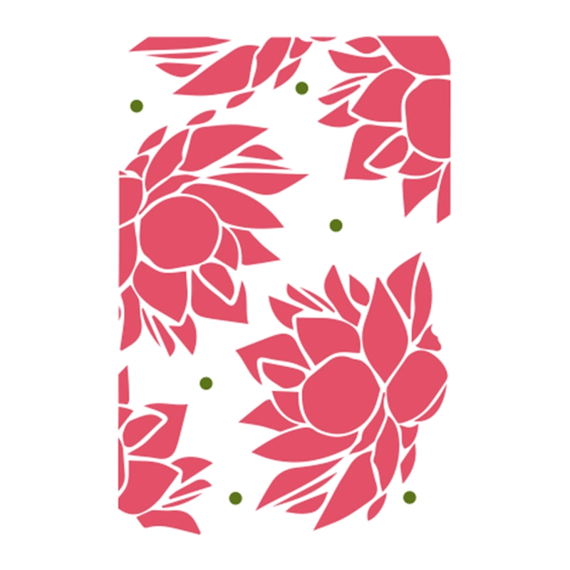 STENCIL 21X15CM FLOR DE LOTO - 1
