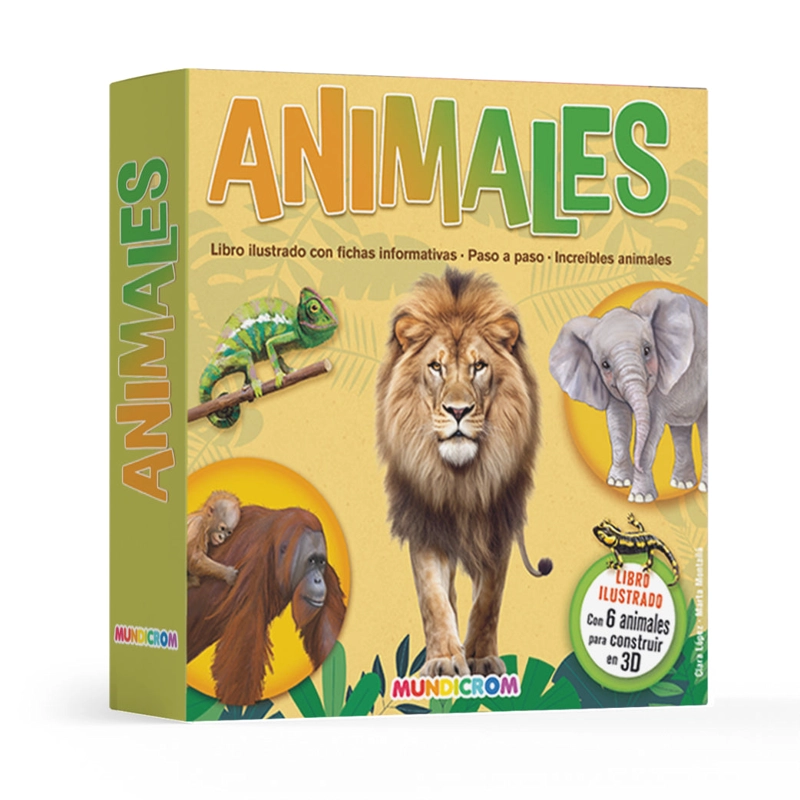 ANIMALES... KIT DE CONSTRUCCION + LIBRO - 1