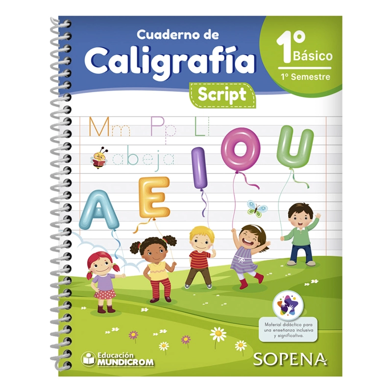 CALIGRAFIA SCRIPT 1° BASICO I° SEMESTRE HORIZONTAL - 1