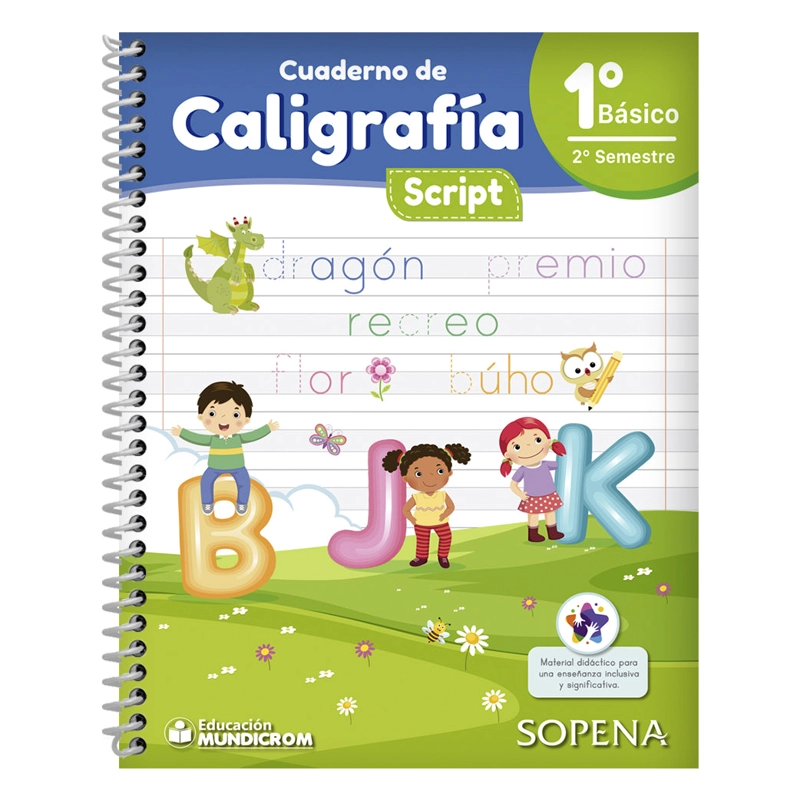 CALIGRAFIA SCRIPT 1° BASICO II° SEMESTRE HORIZONTAL - 1