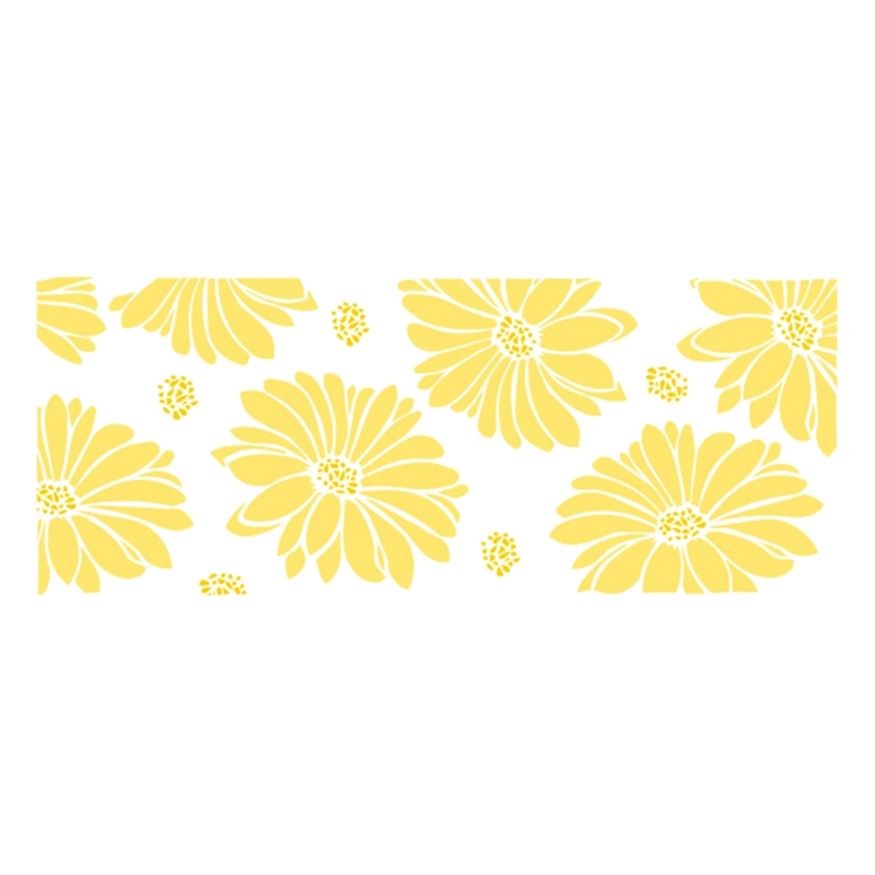 STENCIL 33X14 CM MARGARITAS - 1