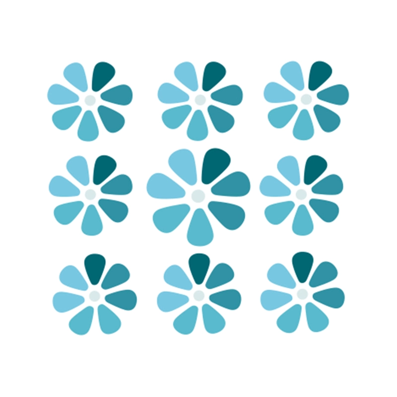STENCIL 10X10CM FLORES 2 - 1
