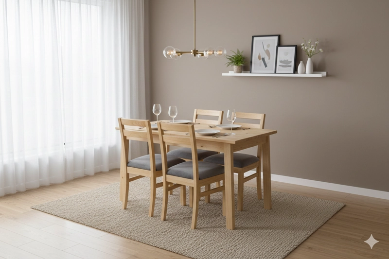 COMEDOR 4 CASTILLA TAPIZ GRIS - 1