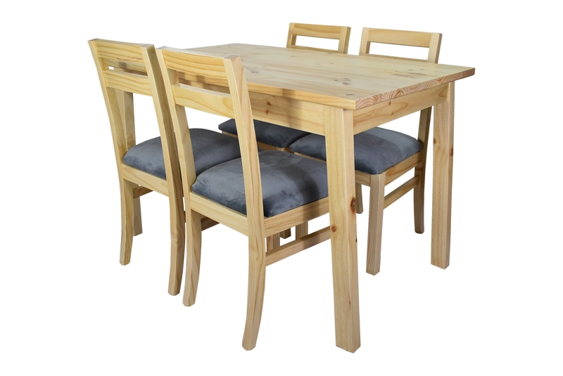 COMEDOR 4 CASTILLA TAPIZ GRIS - 3
