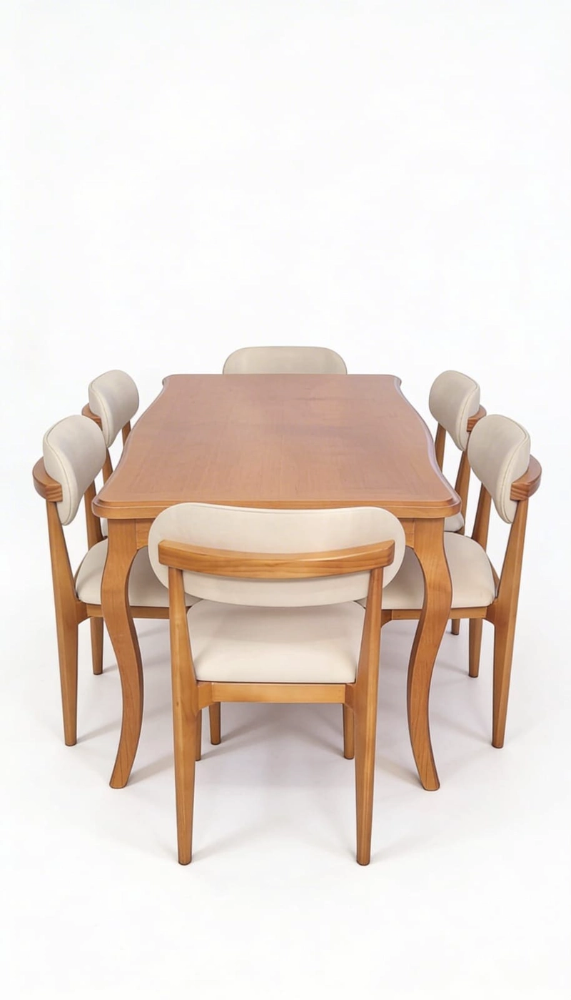 COMEDOR 8 SILLAS MONACO 100X200  TAPIZ CRUDO - 3