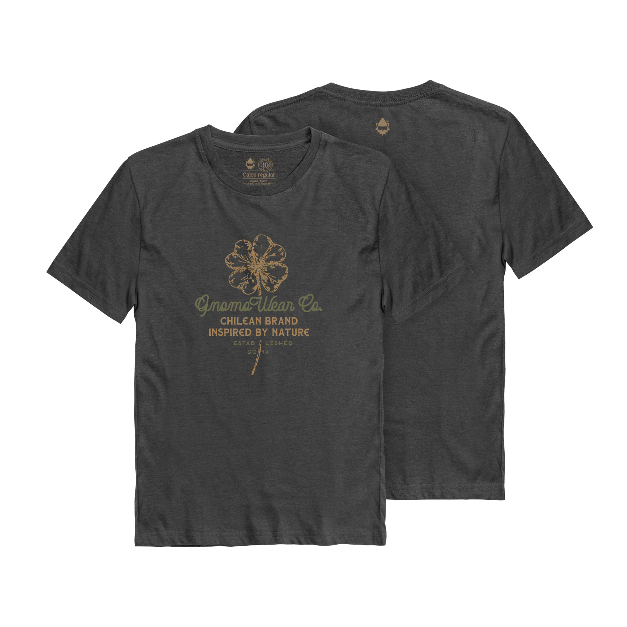 POLERA NIÑO GNOMO ECO F-9 HEATHER BLACK - 1