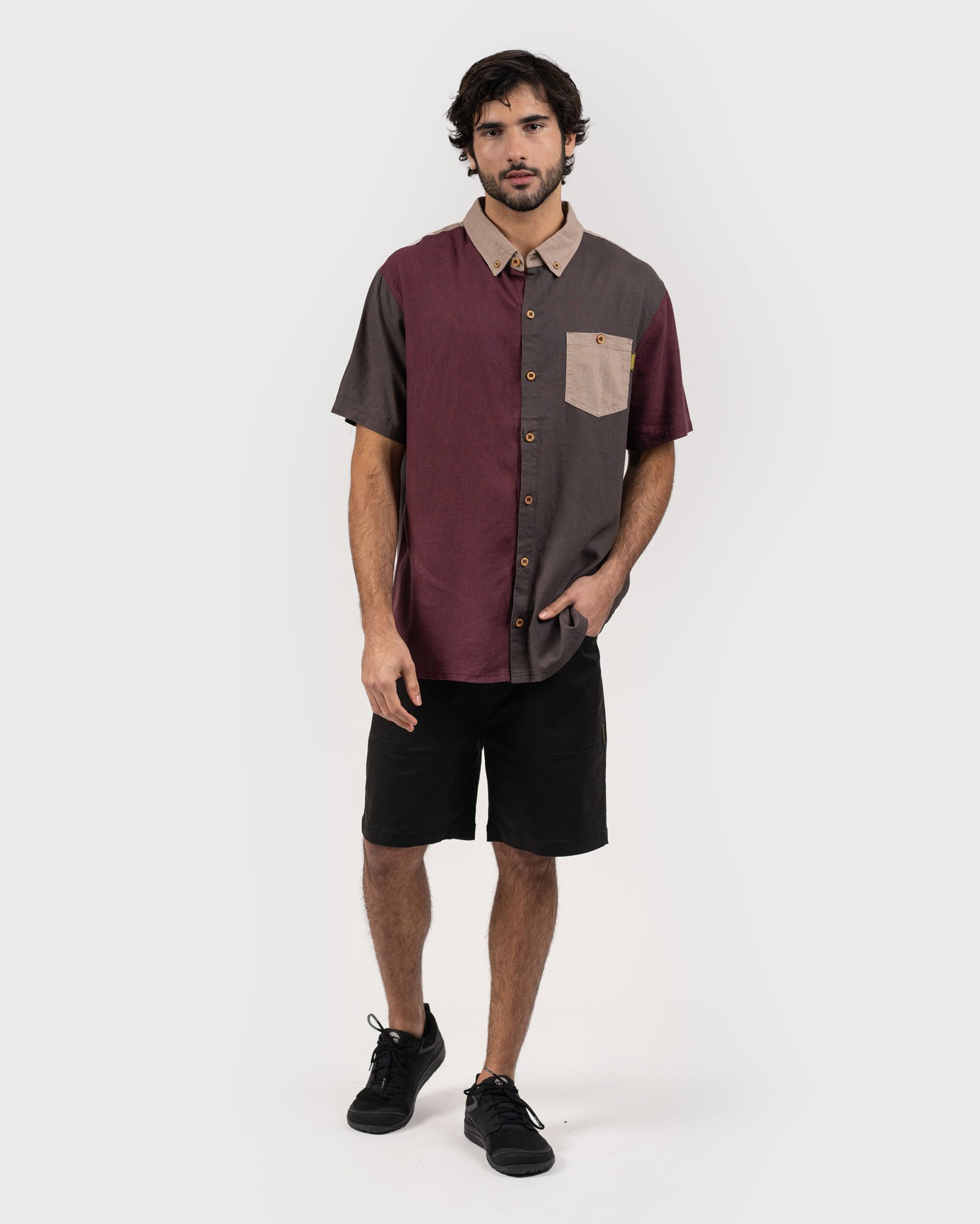 CAMISA LINO CERIL HOMBRE TRITONO GREY GNOMO - 1