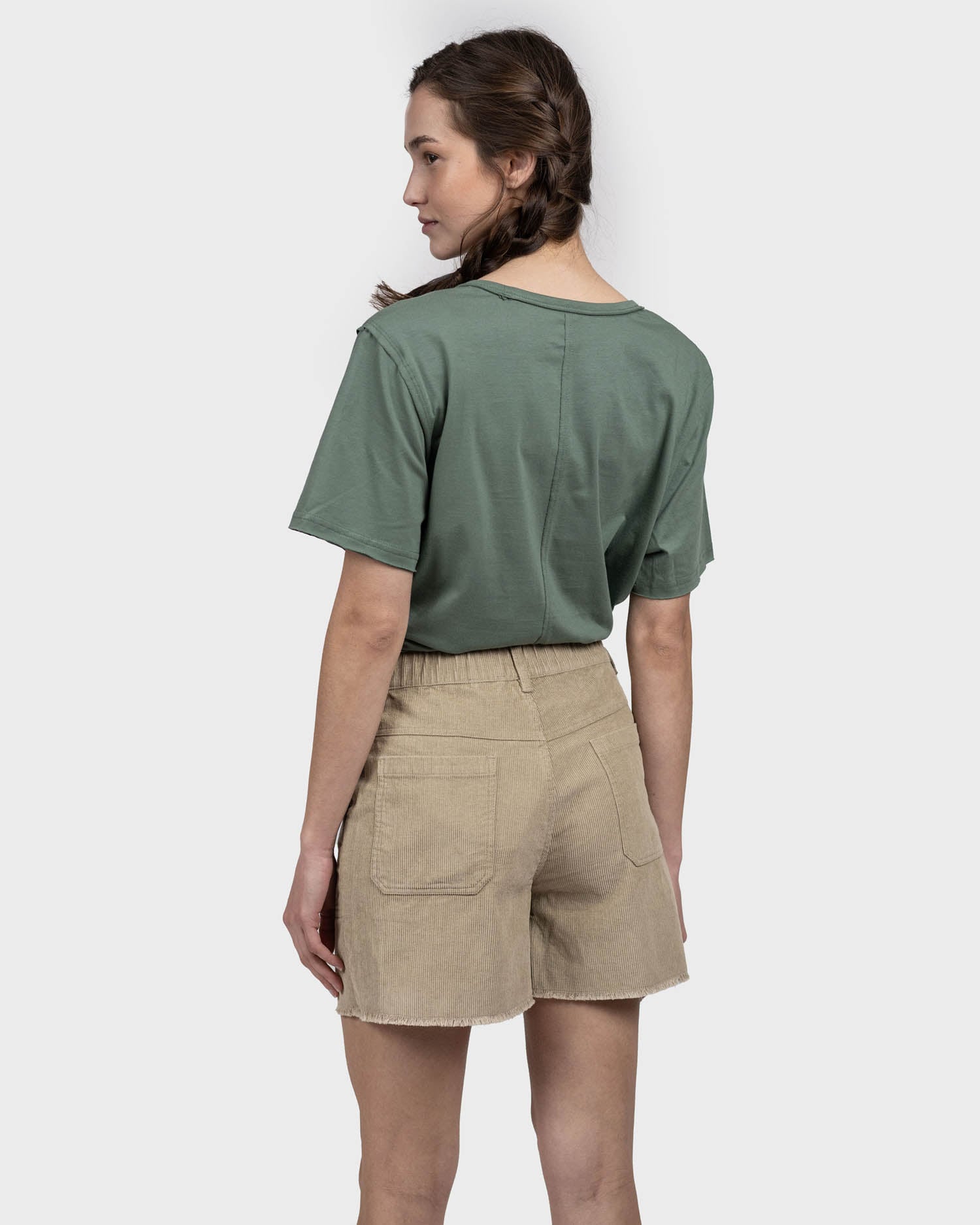 SHORT ALGODÓN REGULAR FIT MUJER GNOMO SAND INKAN COTELÉ - 3