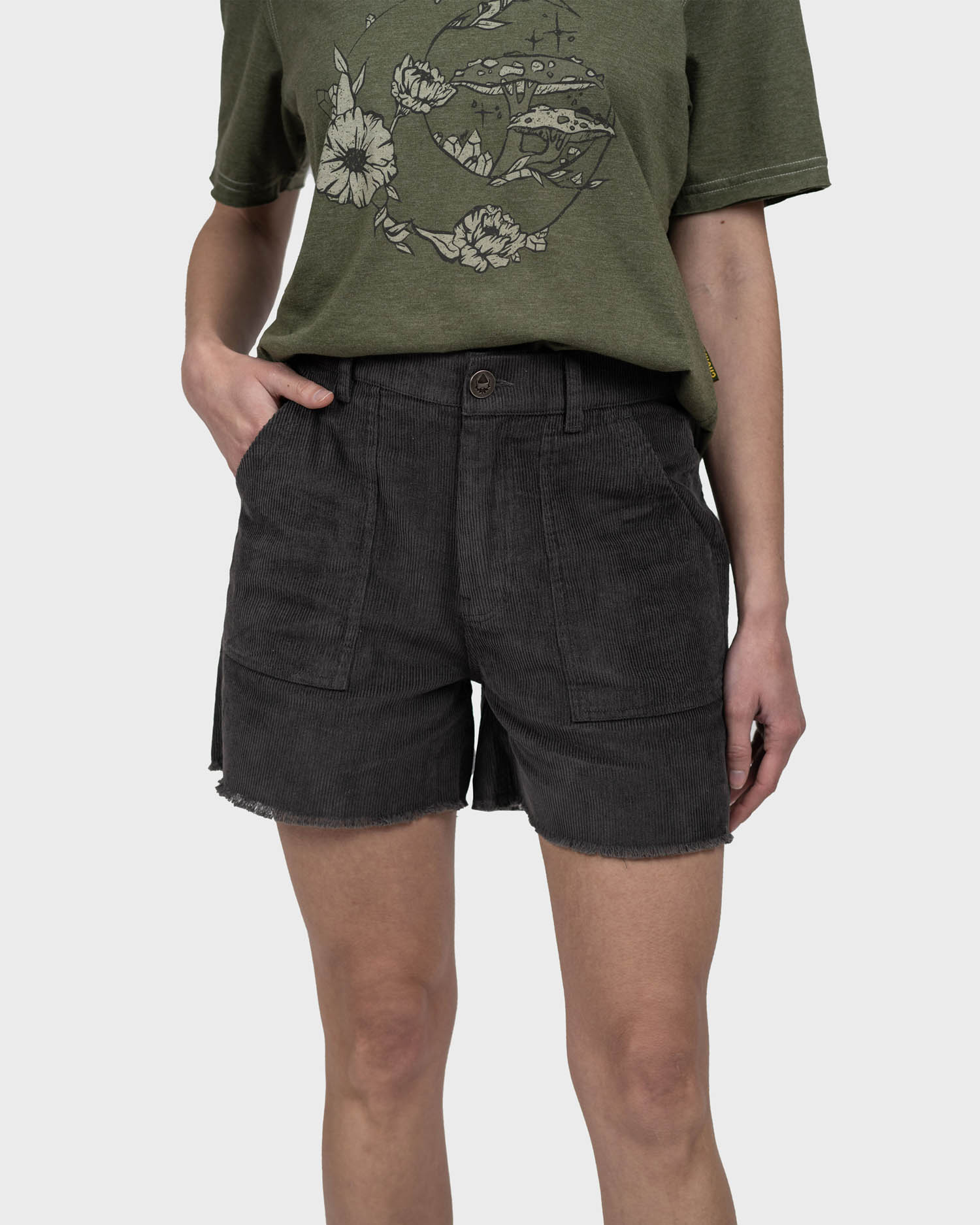 SHORT ALGODÓN REGULAR FIT MUJER GNOMO DARKGREY INKAN COTELÉ - 1