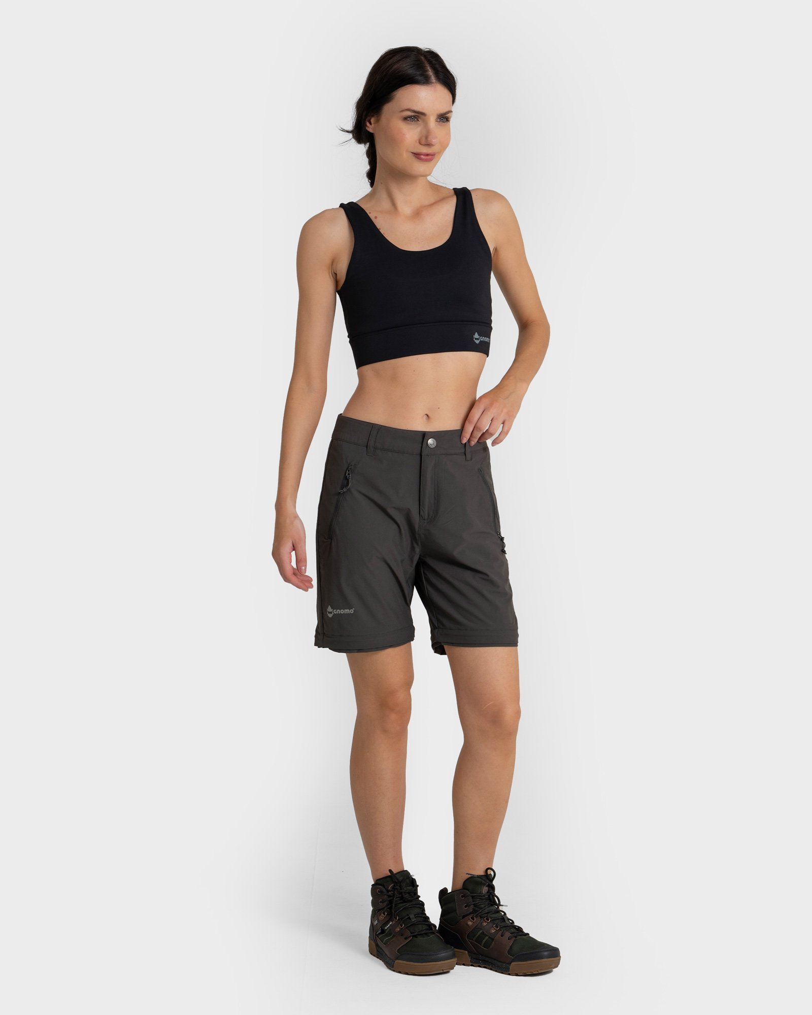 PANTALÓN REGULAR FIT MUJER GNOMO DARKGREY ENNIN CONVERTIBLE - 1