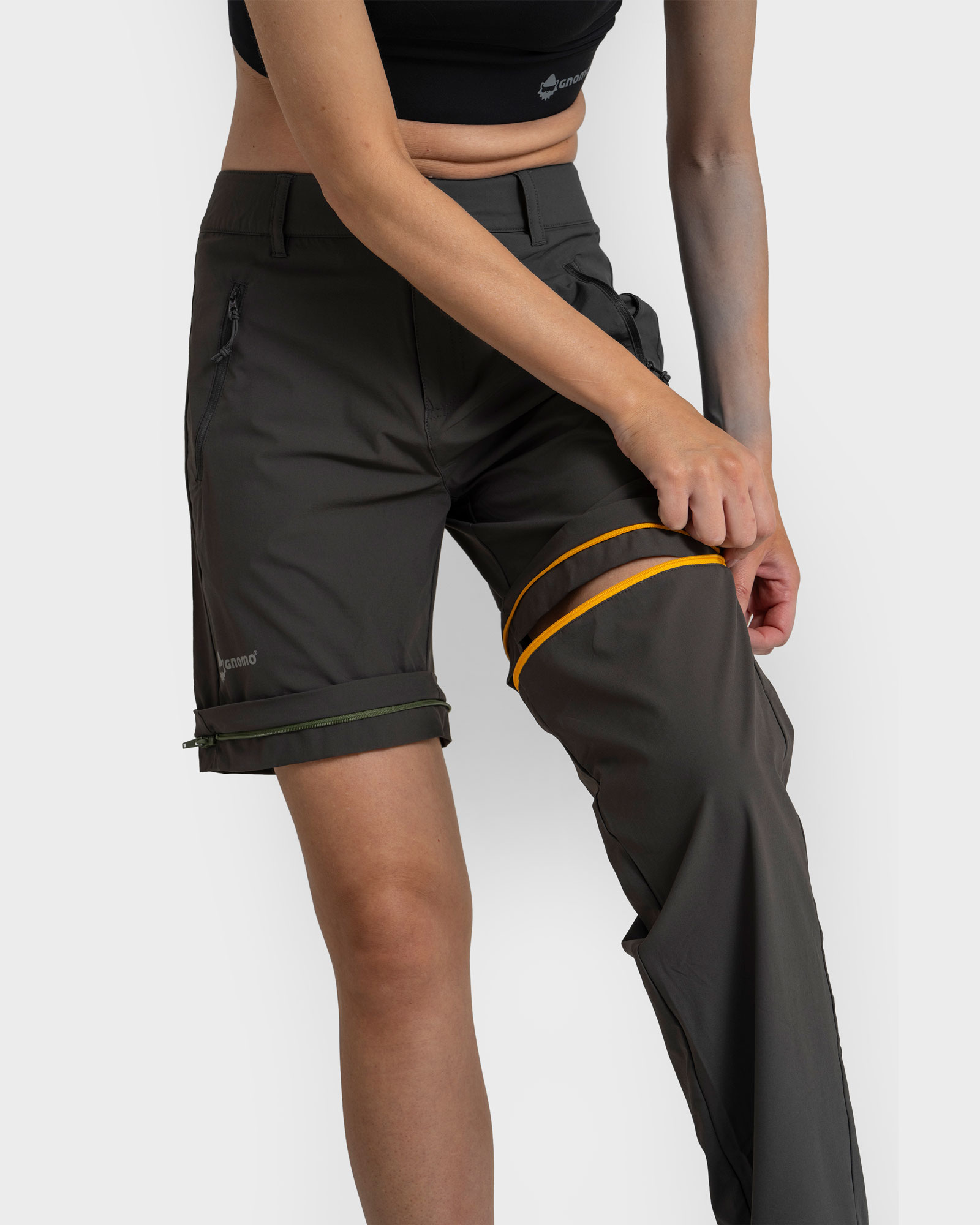 PANTALÓN REGULAR FIT MUJER GNOMO DARKGREY ENNIN CONVERTIBLE - 2