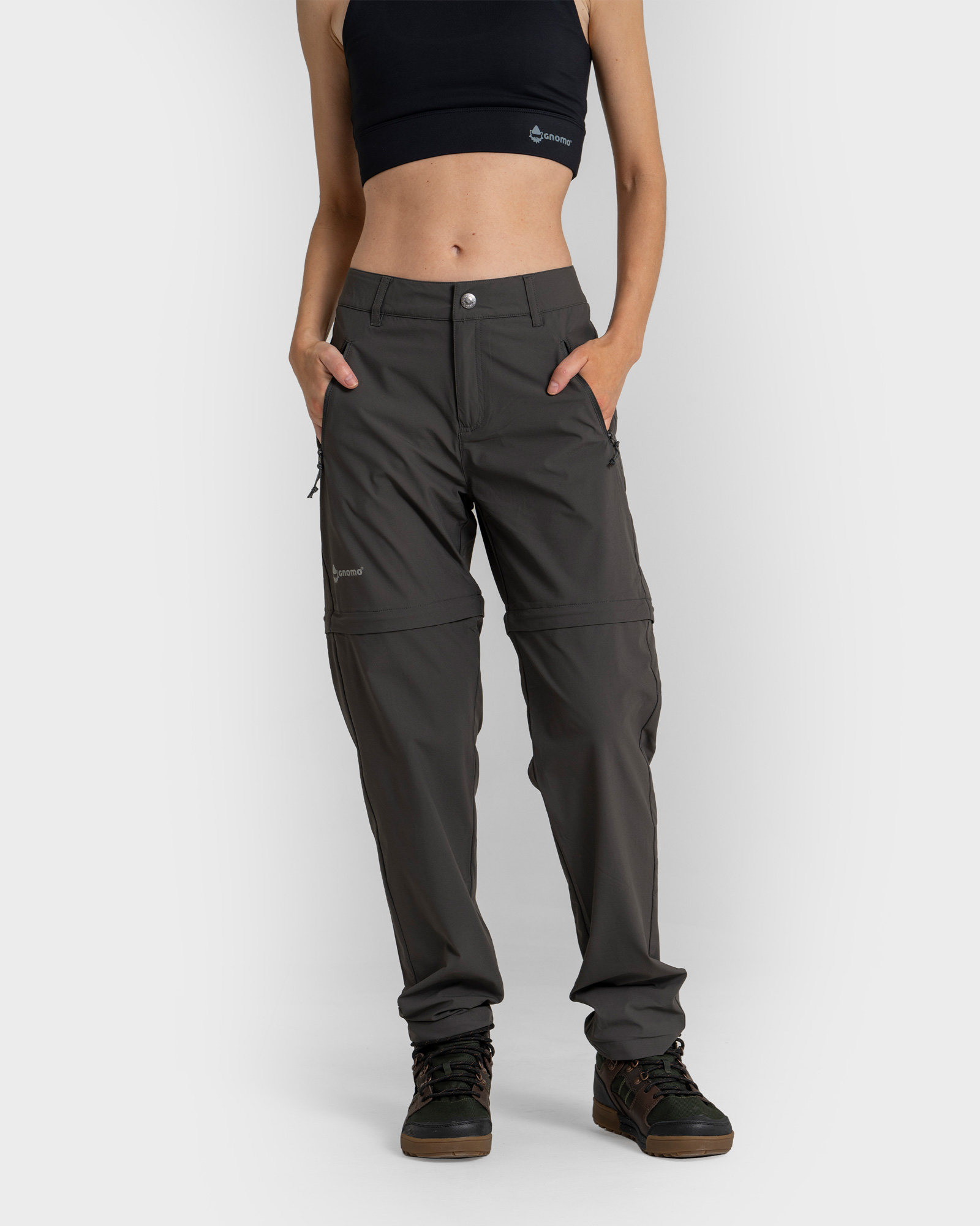 PANTALÓN REGULAR FIT MUJER GNOMO DARKGREY ENNIN CONVERTIBLE - 4