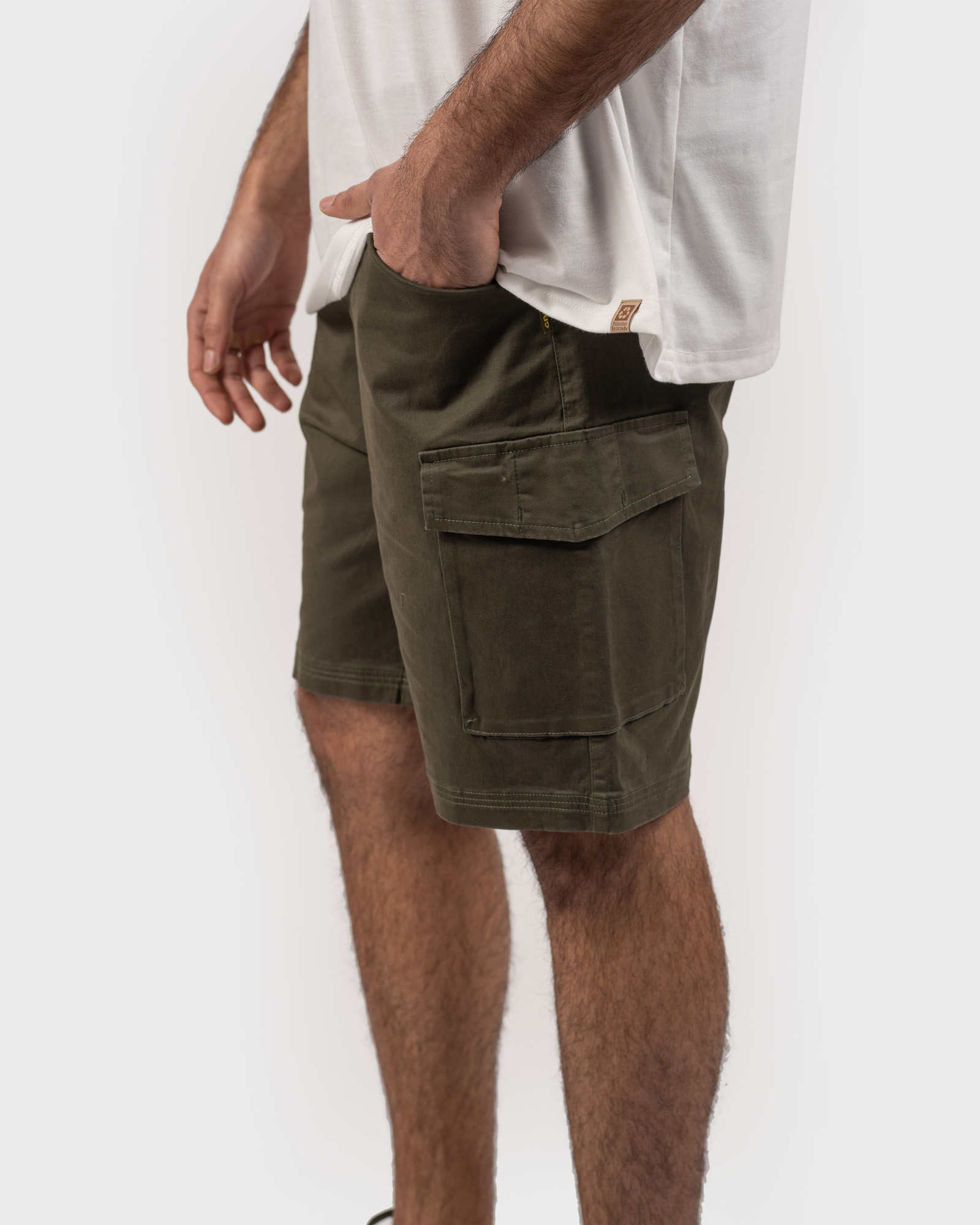 SHORT ALGODÓN REGULAR FIT HOMBRE GNOMO VERDE HILMAN - 2