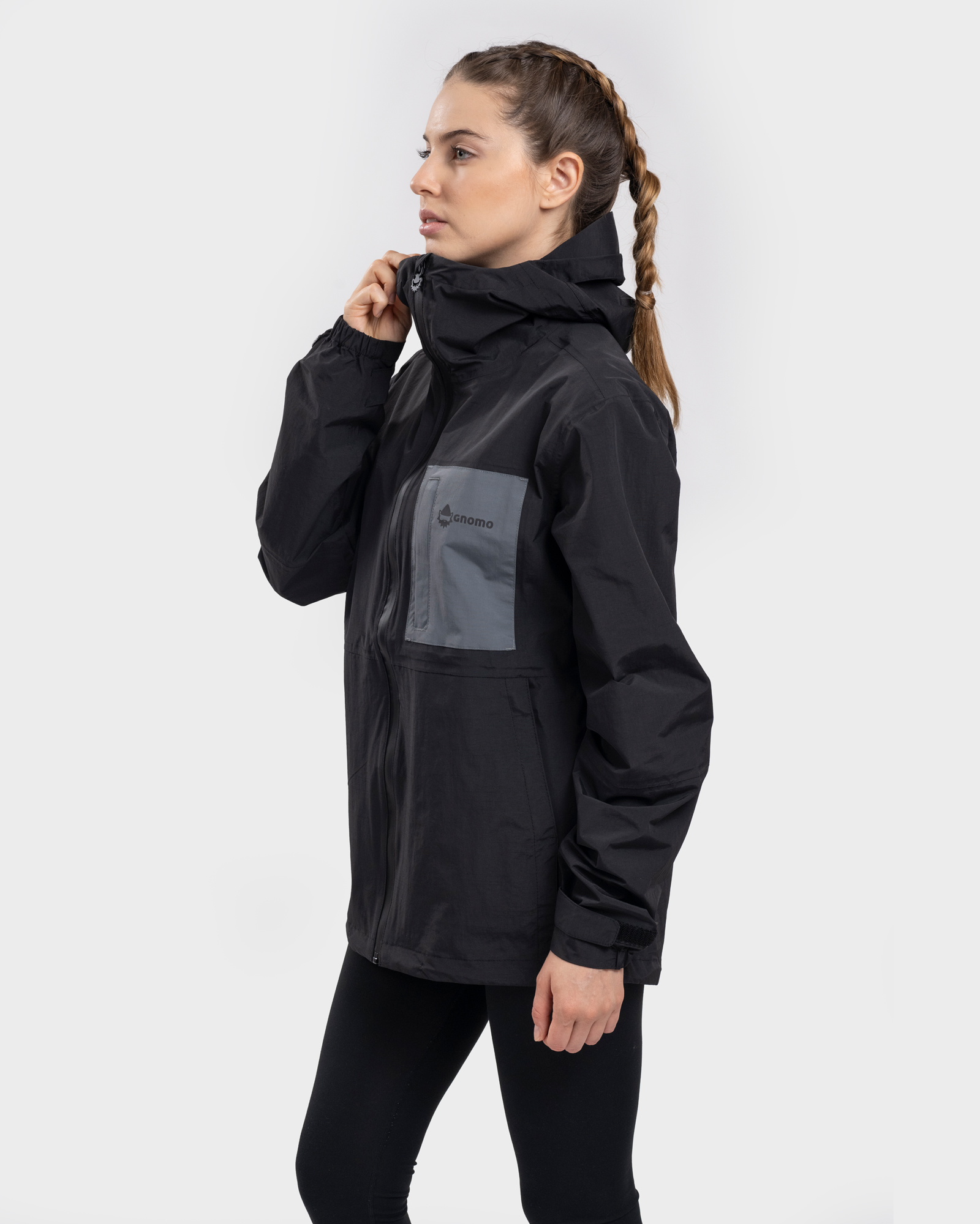 CHAQUETA MUJER GNOMO IMPERMEABLE HOODIE DANIRA BLACK - 2