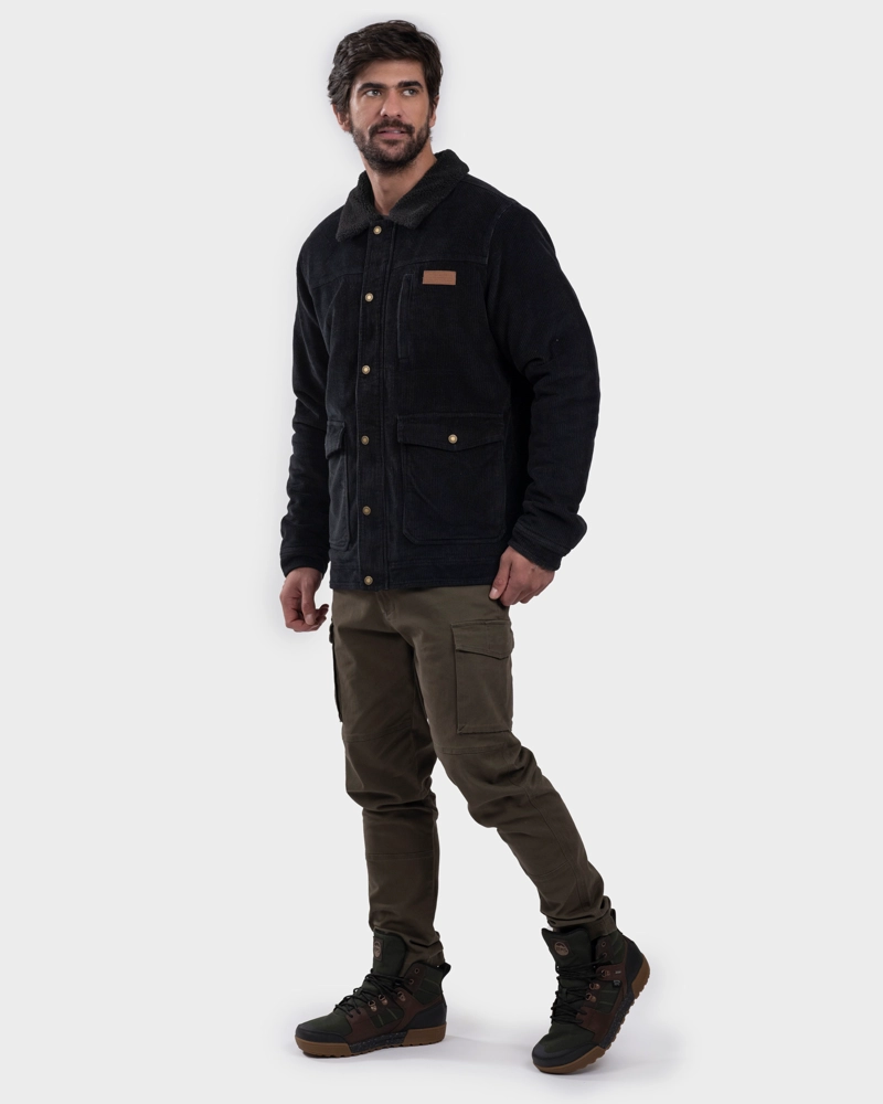 CHAQUETA COTELÉ MEMBA HOMBRE BLACK GNOMO - 1