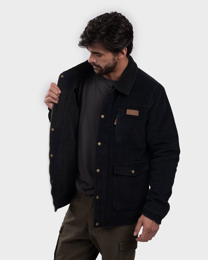 CHAQUETA COTELÉ MEMBA HOMBRE BLACK GNOMO - 3