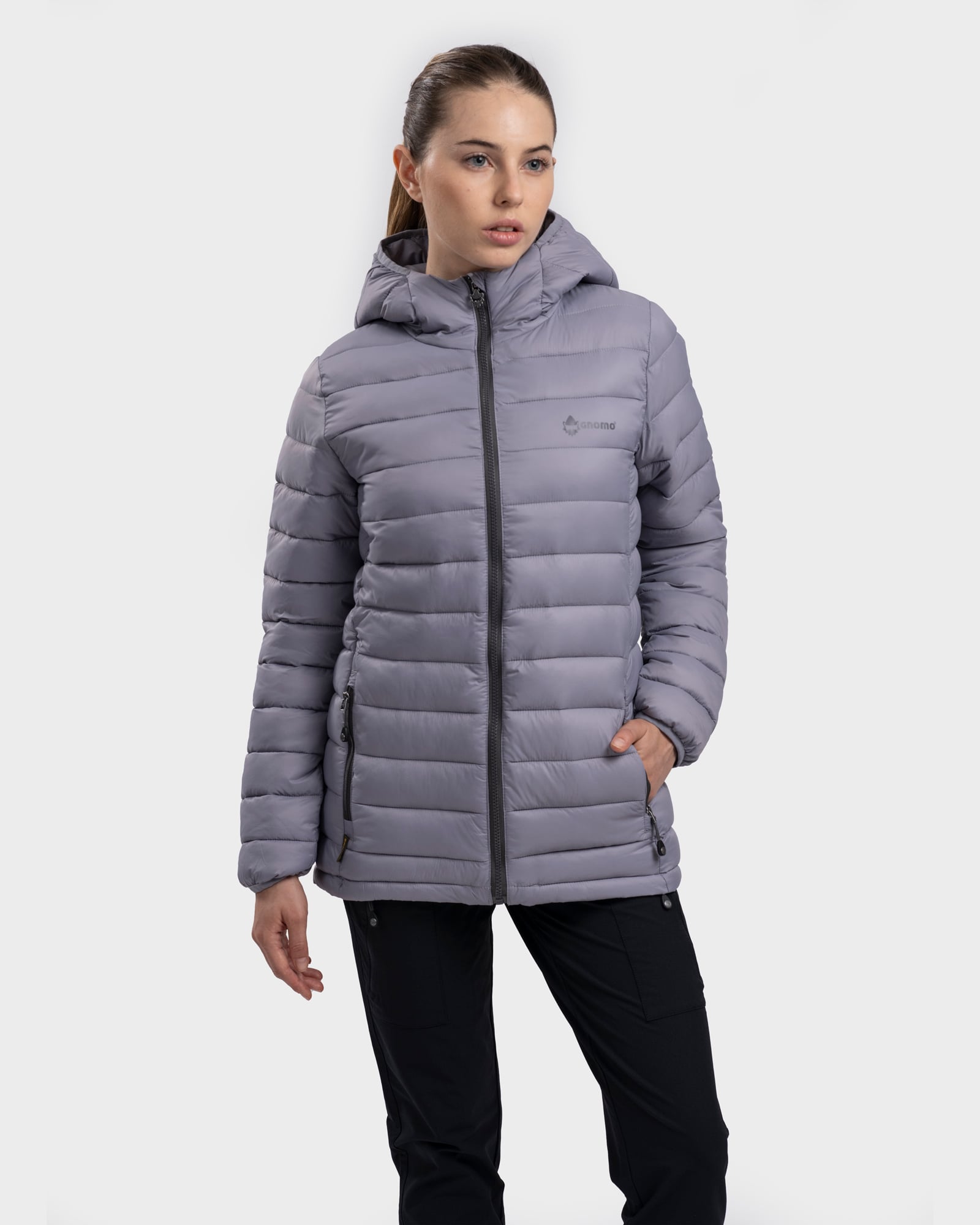 PARKA HOODIE ECO PADWI MUJER LILAC GNOMO - 2