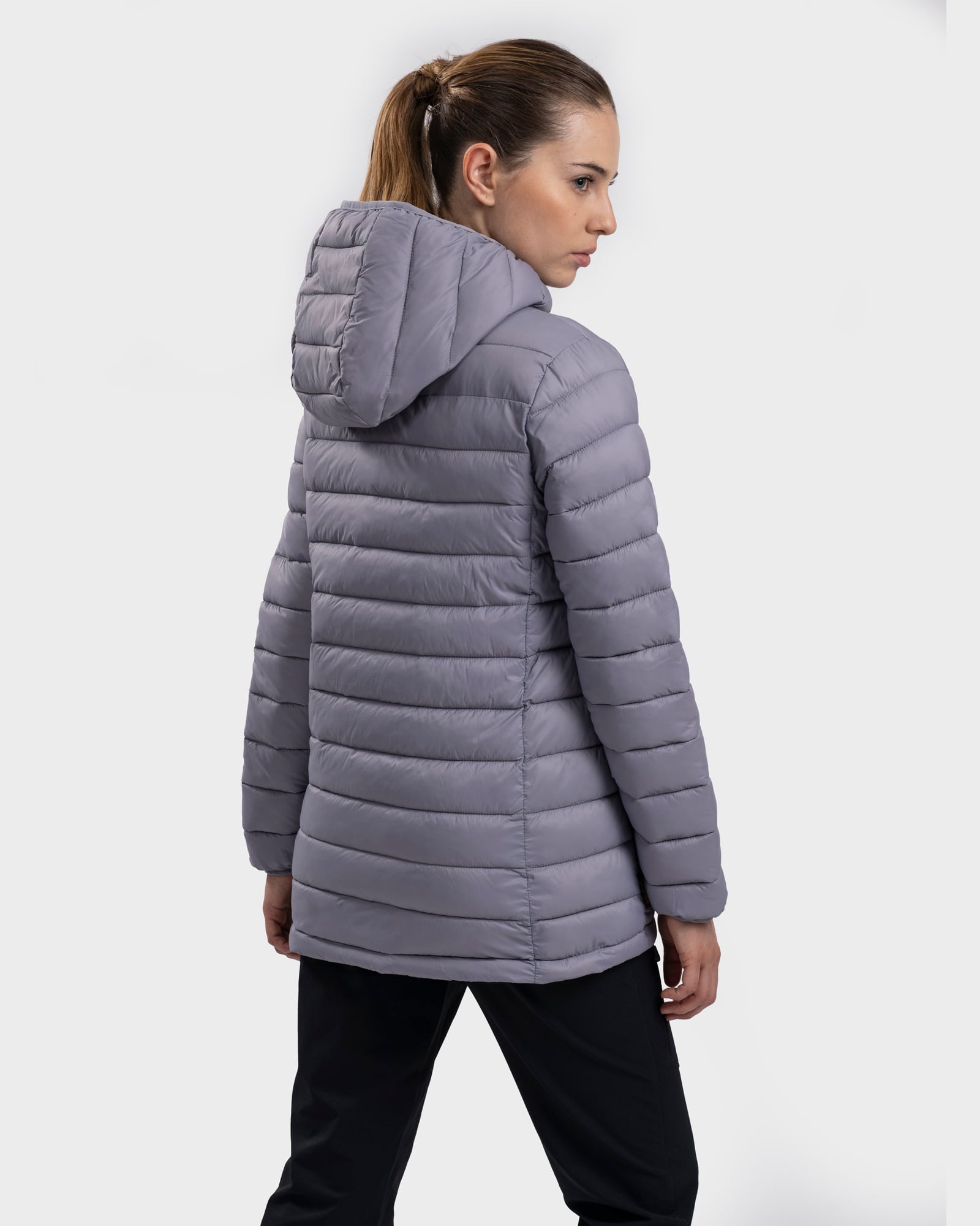 PARKA HOODIE ECO PADWI MUJER LILAC GNOMO - 3