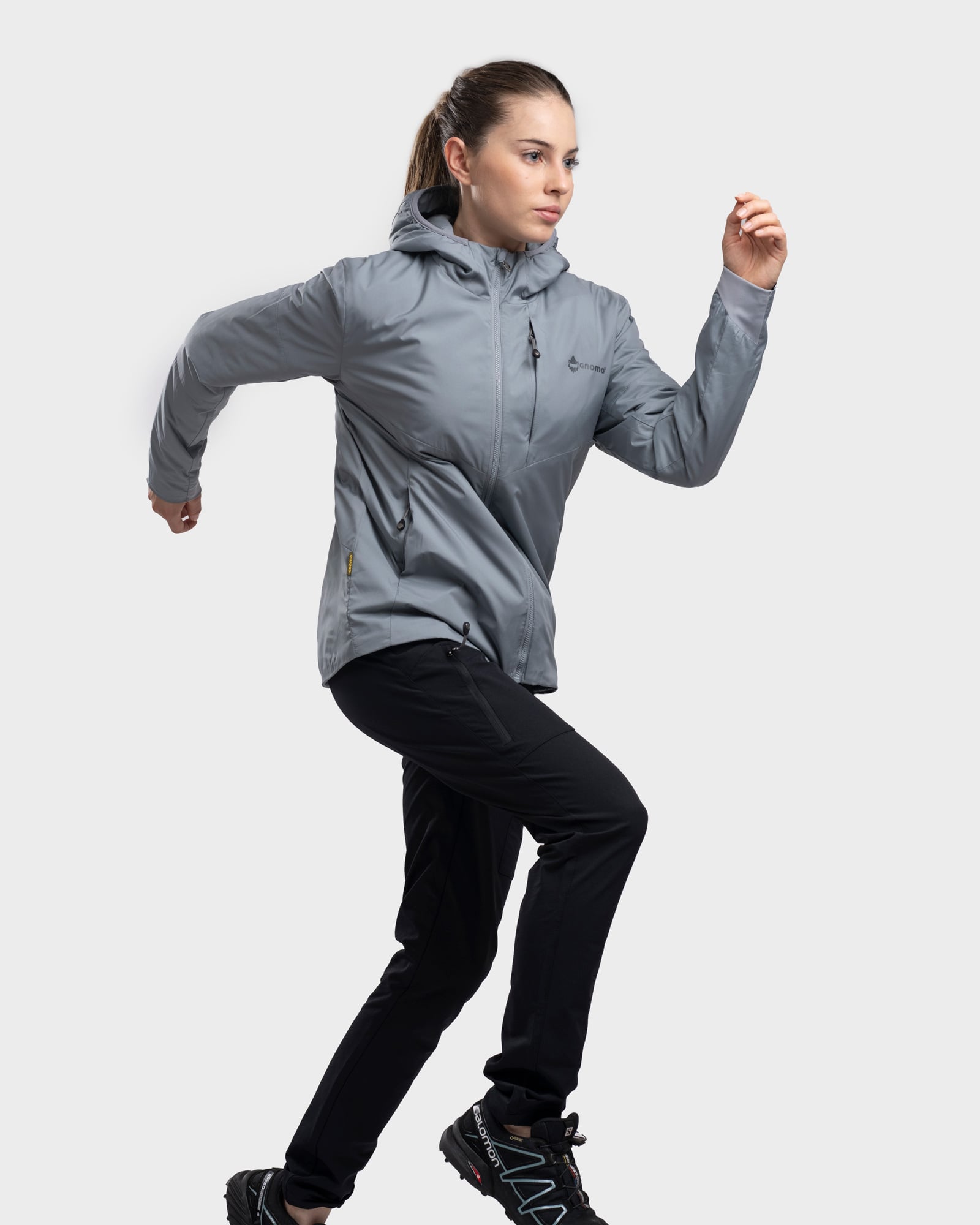 CHAQUETA MUJER GNOMO HOODIE WELKY LIGHT GREY - 2