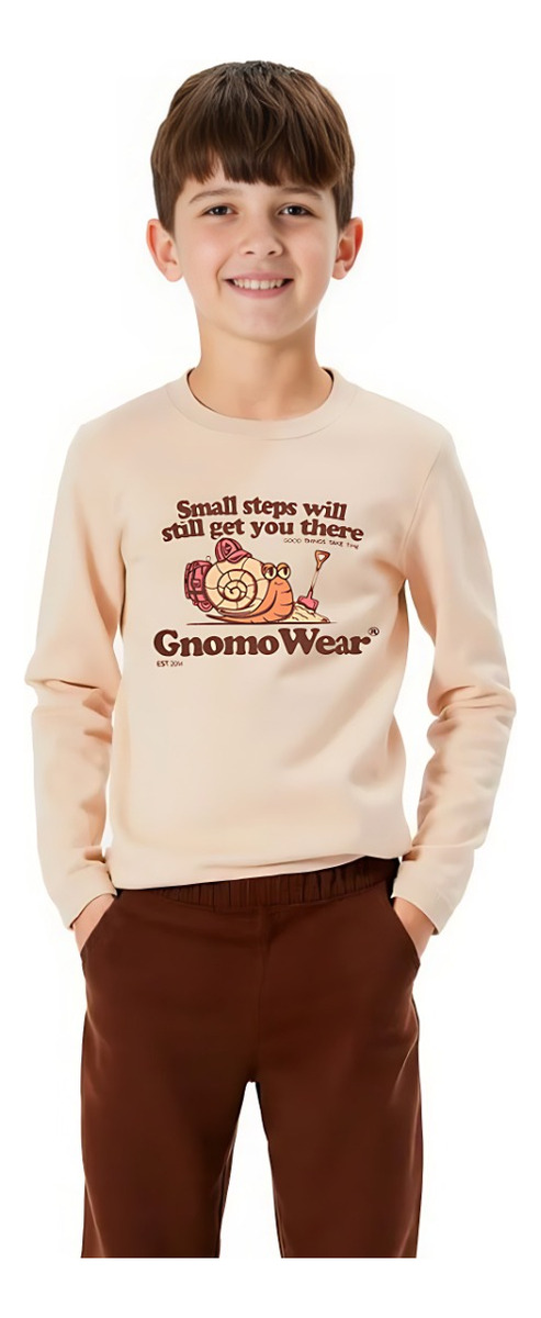 POLERA ECO MANGA LARGA F-17 NIÑOS GNOMO - 1