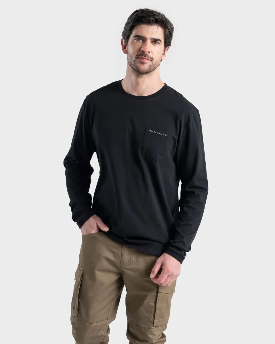 POLERA ALGODON MANGA LARGA NANDOR HOMBRE GNOMO - 1